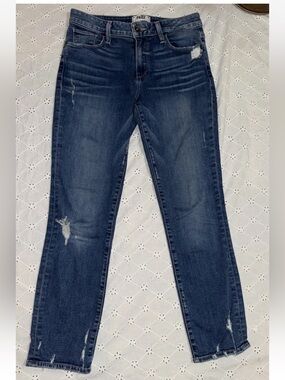 Paige Jeans High Rise Jimmy Jimmy Crop Straight Leg Size 25